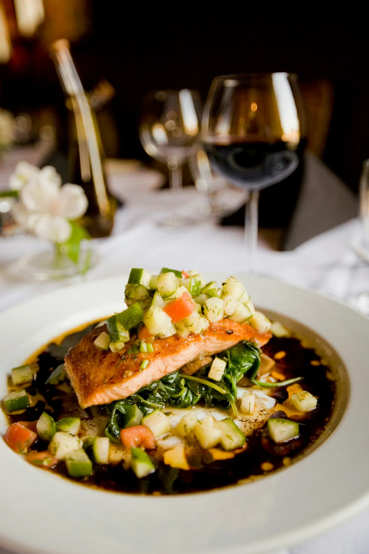 A plated dinner ready to enjoy