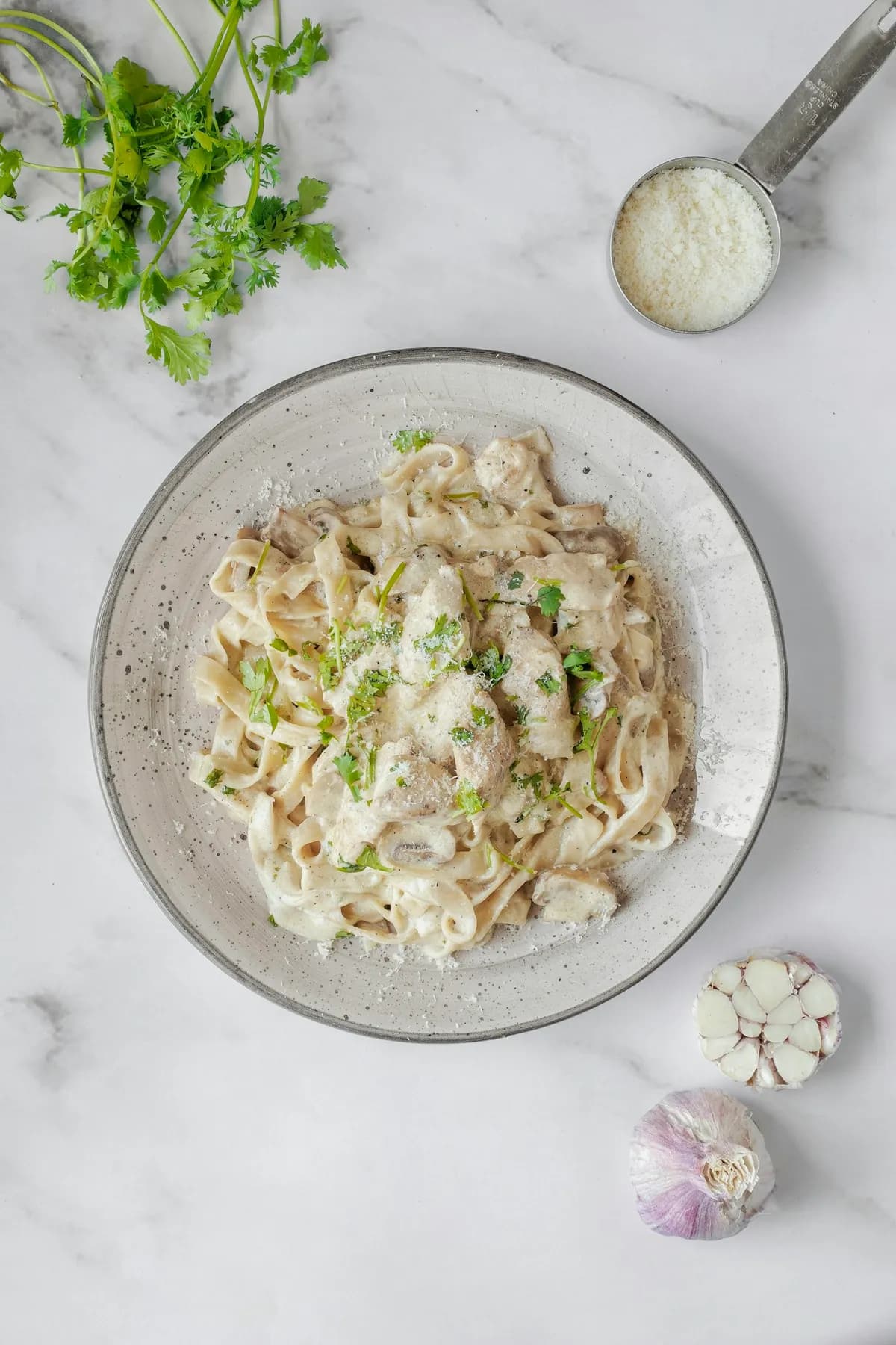 A bowl of pasta for an Italian dinner